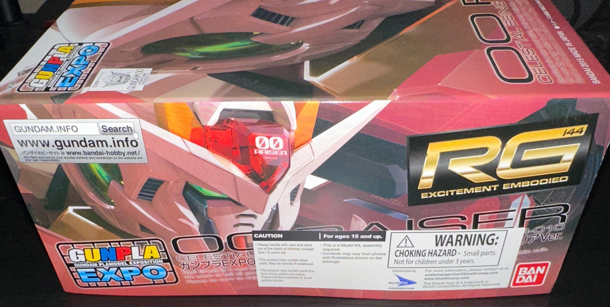 Gundam 00 Toys & Hobbies: Models & Kits:Science Fiction:Gundam RG 00 RAISER TRANS-AM CLEAR VER. (GUNPA EXPO 2015)