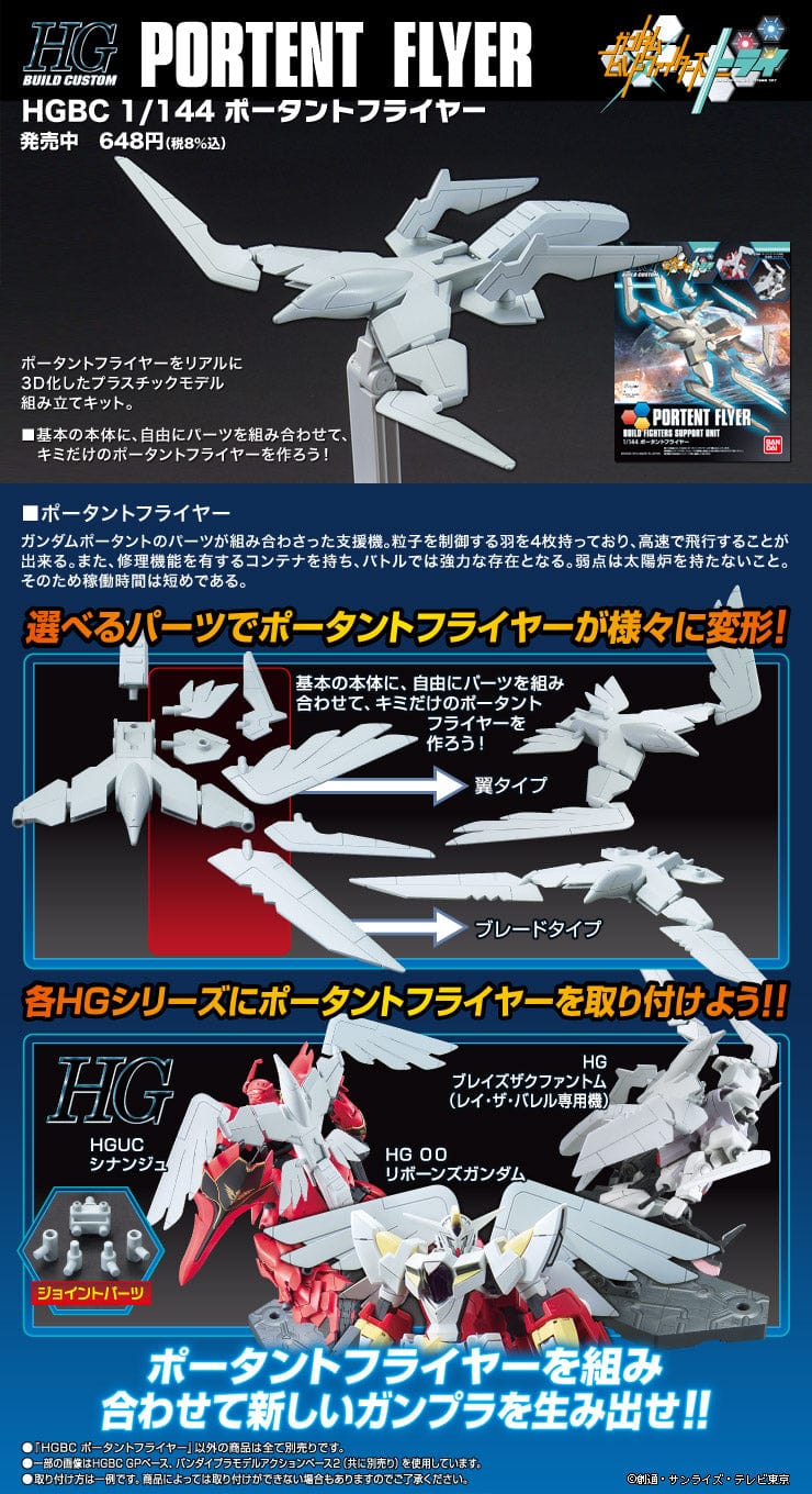 Gundam Build Fighters Try Toys & Hobbies: Models & Kits:Science Fiction:Gundam HG PORTENT FLYER #021