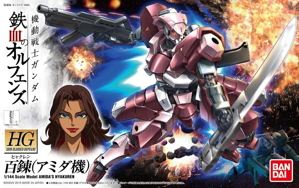 Iron-Blooded Orphans Toys & Hobbies:Models & Kits:Science Fiction:Gundam HG AMIDA'S HYAKUREN #010