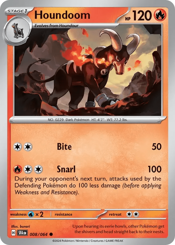 The Pokémon Company Pokémon TCG Houndoom ● (8/64) Pokémon TCG - Shrouded Fable - Singles #1 - Pick'Em!