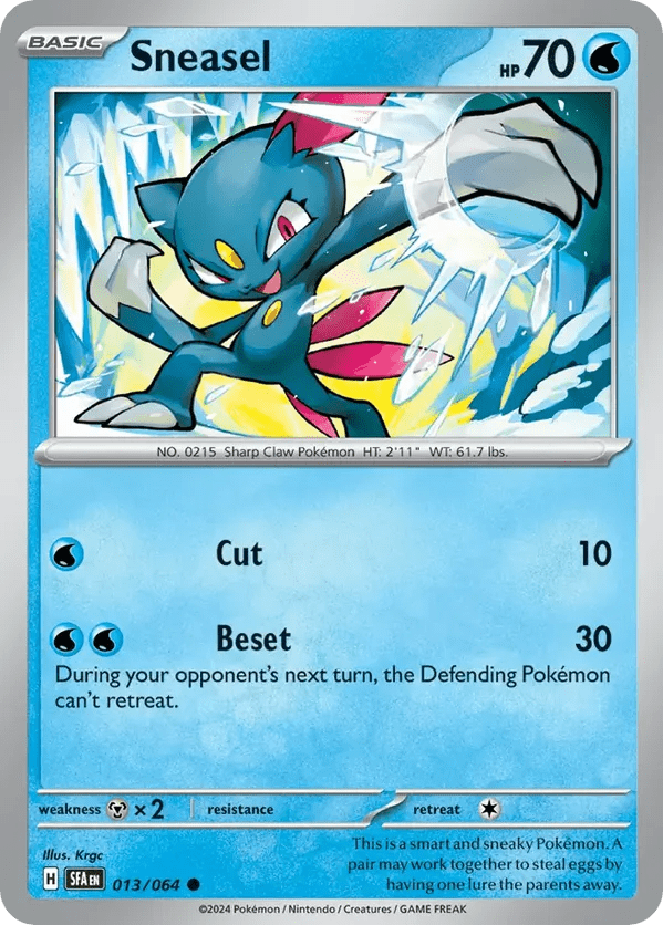 The Pokémon Company Pokémon TCG Sneasel ● (13/64) Pokémon TCG - Shrouded Fable - Singles #1 - Pick'Em!