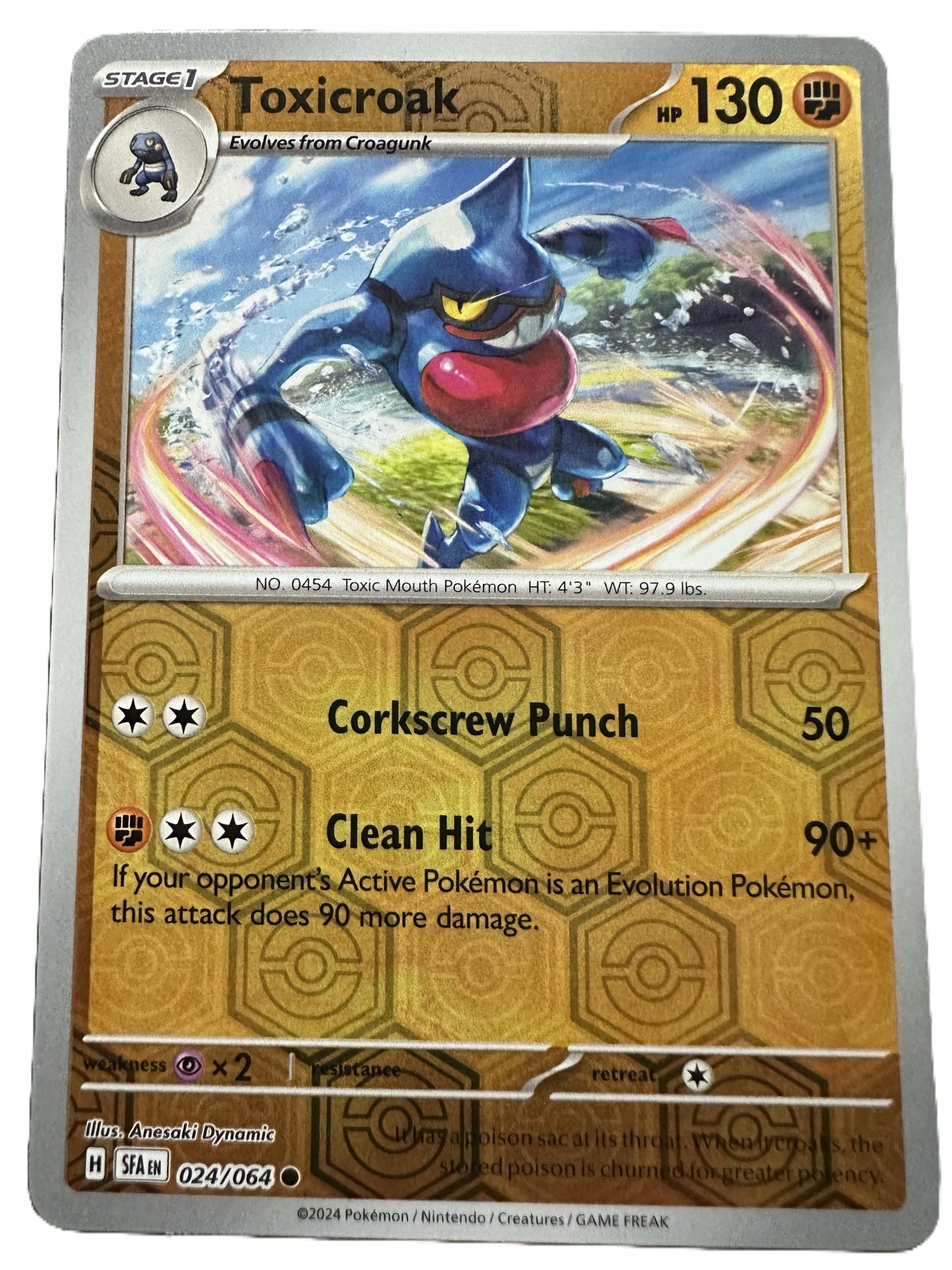The Pokémon Company Pokémon TCG Toxicroak Rev Holo ● (24/64) Pokémon TCG - Shrouded Fable - Singles #1 - Pick'Em!