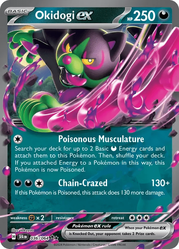 The Pokémon Company Pokémon TCG Okidogi ex ★★ (36/64) Pokémon TCG - Shrouded Fable - Singles #1 - Pick'Em!