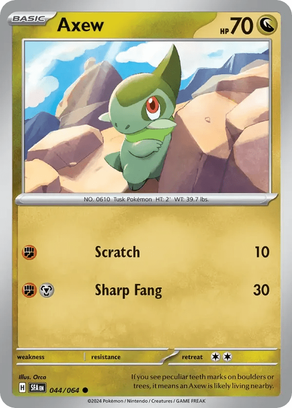 The Pokémon Company Pokémon TCG Axew ● (44/64) Pokémon TCG - Shrouded Fable - Singles #1 - Pick'Em!