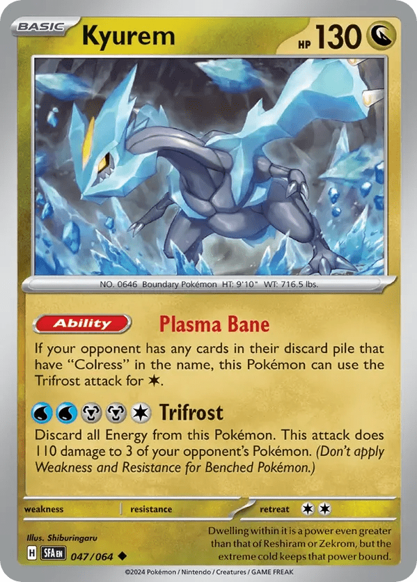 The Pokémon Company Pokémon TCG Kyurem ◆ (47/64) Pokémon TCG - Shrouded Fable - Singles #1 - Pick'Em!