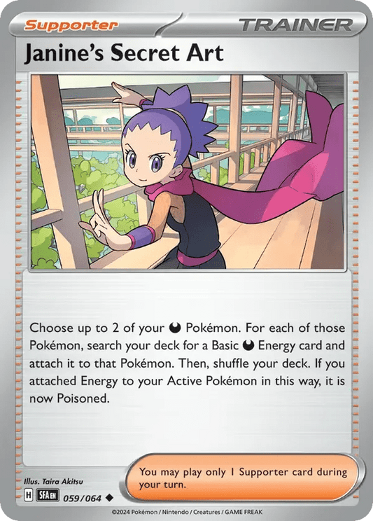 The Pokémon Company Pokémon TCG Janine's Secret Art ◆ (59/64) Pokémon TCG - Shrouded Fable - Singles #2 - Pick'Em!