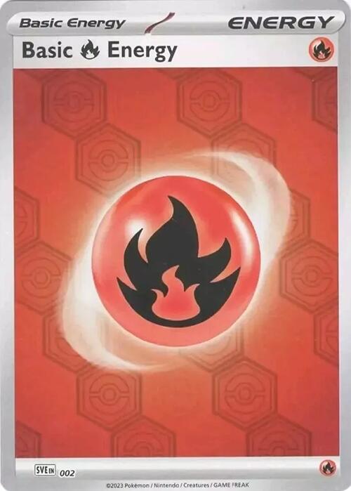 The Pokémon Company Pokémon TCG Basic Fire Energy Rev Holo (002) Pokémon TCG - Shrouded Fable - Singles #2 - Pick'Em!