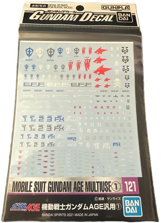 Bandai Spirits Toys & Hobbies: Models & Kits:Science Fiction:Gundam GUNDAM DECAL No.121 MOBILE SUIT GUNDAM AGE MULTIUSE (1)
