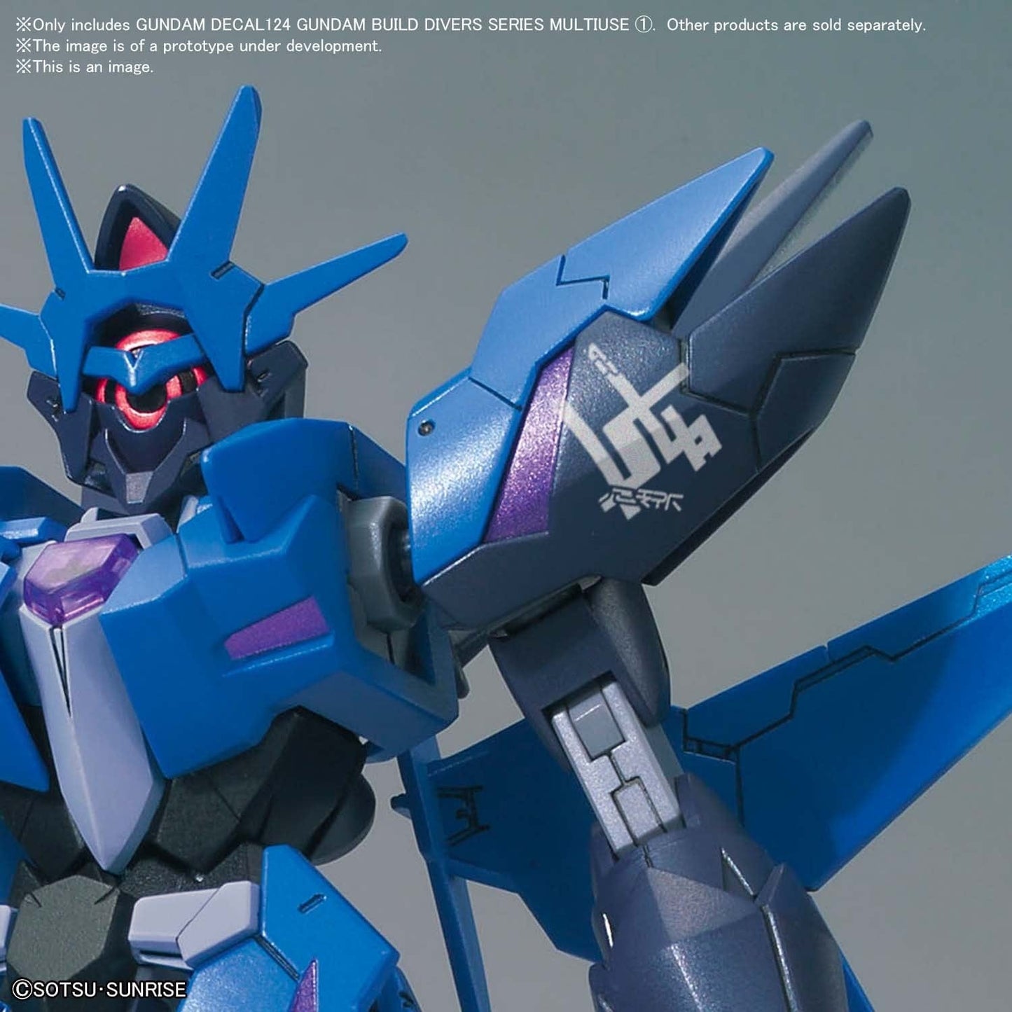 Bandai Spirits Toys & Hobbies: Models & Kits:Science Fiction:Gundam GUNDAM DECAL No.124 GUNDAM BUILD DIVERS SERIES MULTIUSE (1)