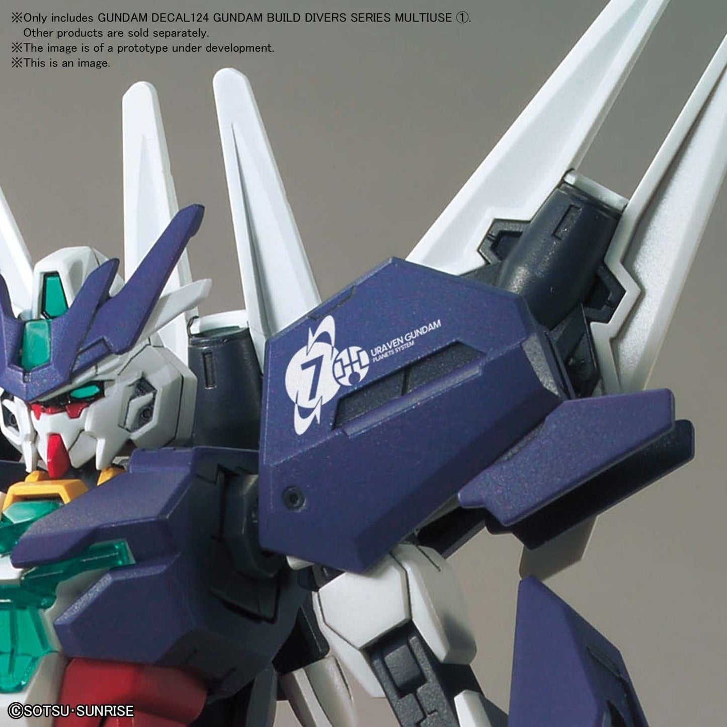 Bandai Spirits Toys & Hobbies: Models & Kits:Science Fiction:Gundam GUNDAM DECAL No.124 GUNDAM BUILD DIVERS SERIES MULTIUSE (1)