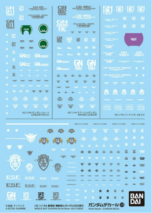 Bandai Spirits Toys & Hobbies: Models & Kits:Science Fiction:Gundam GUNDAM DECAL No.128 MOBILE SUIT GUNDAM the Movie MULTIUSE (2)