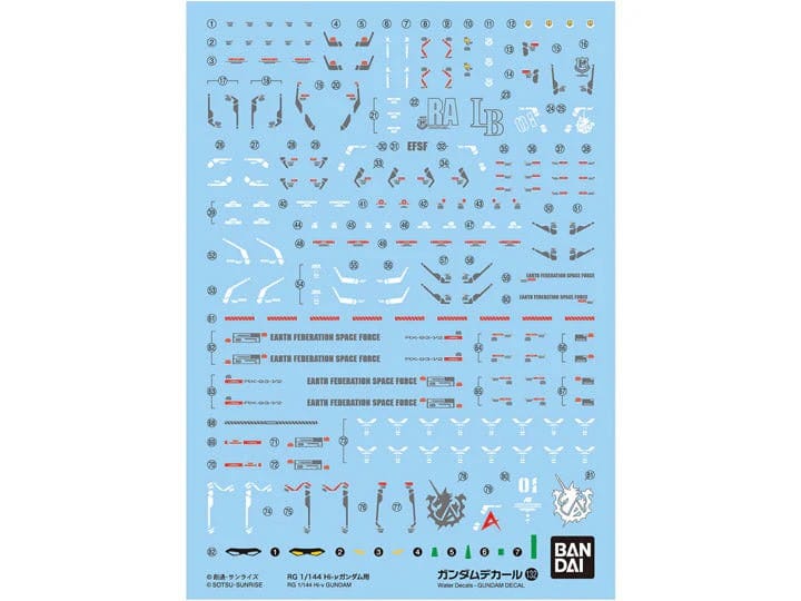 Bandai Spirits Toys & Hobbies: Models & Kits:Science Fiction:Gundam GUNDAM DECAL No.132 DECAL SET FOR Hi-Nu GUNDAM