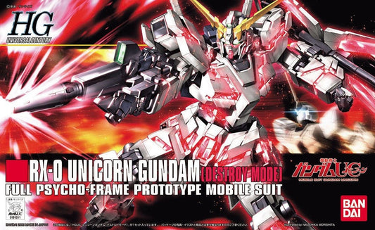 Mobile Suit Gundam Unicorn Toys & Hobbies:Models & Kits:Science Fiction:Gundam HG RX-0 Unicorn Gundam [Destroy Mode] #100