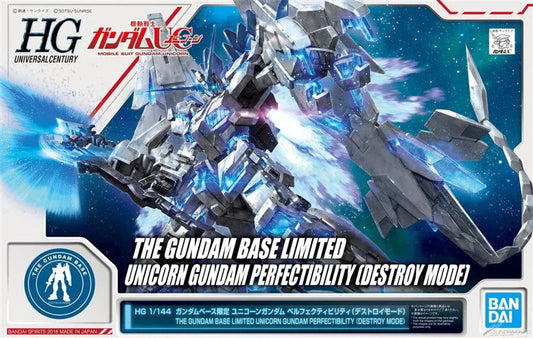 Mobile Suit Gundam Unicorn Toys & Hobbies: Models & Kits:Science Fiction:Gundam HG THE GUNDAM BASE LIMITED UNICORN GUNDAM PERFECTIBILITY [DESTROY MODE]