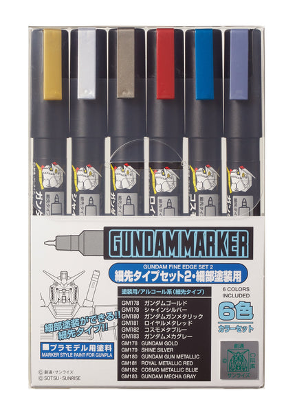 Mr.Hobby Toys & Hobbies: Models & Kits:Science Fiction:Gundam GUNDAM MARKER (GUNDAM FINE EDGE SET 2)
