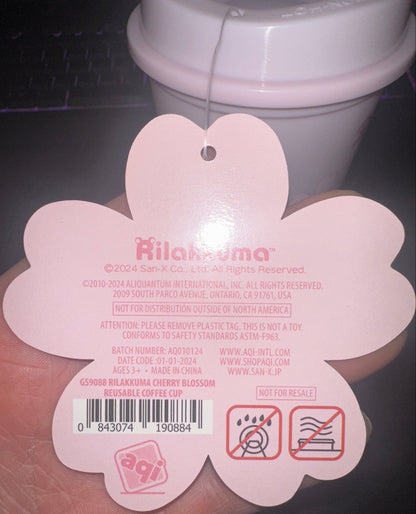 Rilakkuma Drinkware Rilakkuma Cups Set Of Two (Cherry Blossom) (Round 1 Exclusive)