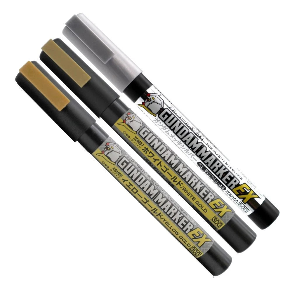 GUNDAM MARKER EX PLATED SILVER & EX GOLD 2 TYPES SET