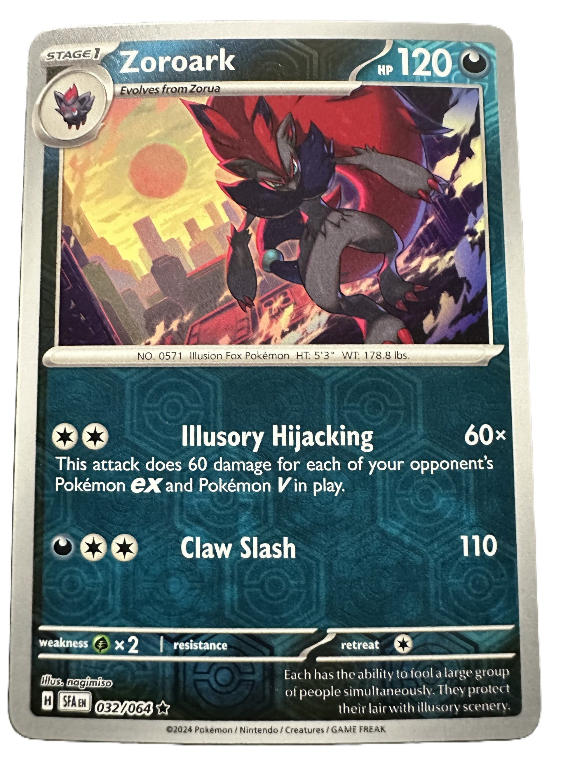 The Pokémon Company Pokémon TCG Zoroark Rev Holo ★ (32/64) Pokémon TCG - Shrouded Fable - Singles #1 - Pick'Em!
