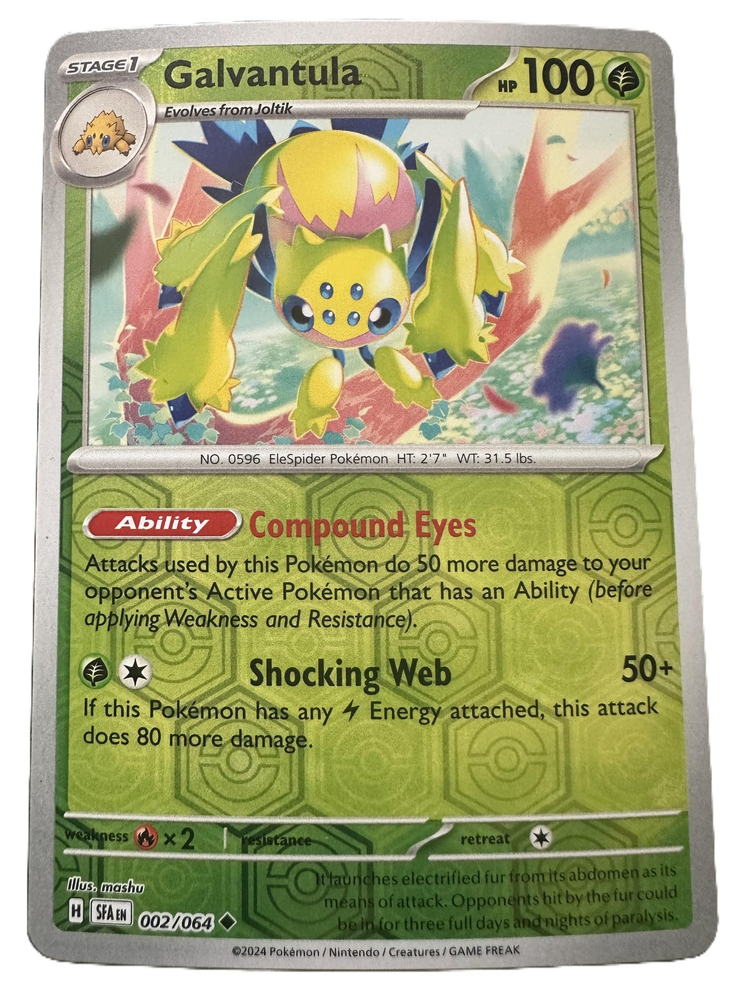 The Pokémon Company Pokémon TCG Galvantula Rev Holo ◆ (2/64) Pokémon TCG - Shrouded Fable - Singles #1 - Pick'Em!