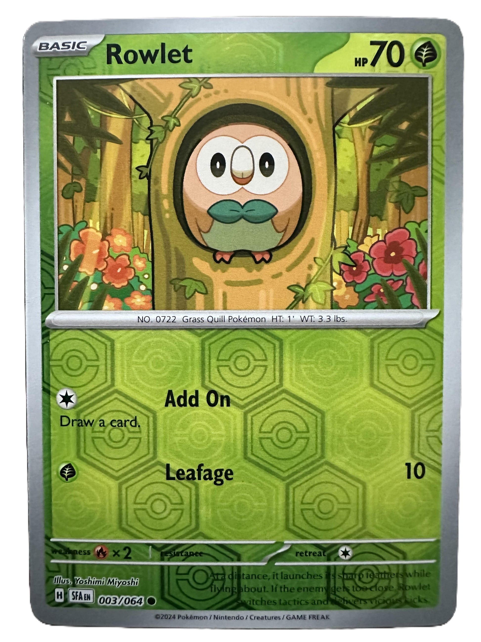 The Pokémon Company Pokémon TCG Rowlet Rev Holo ● (3/64) Pokémon TCG - Shrouded Fable - Singles #1 - Pick'Em!