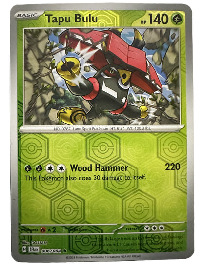 The Pokémon Company Pokémon TCG Tapu Bulu Rev Holo ★ (6/64) Pokémon TCG - Shrouded Fable - Singles #1 - Pick'Em!