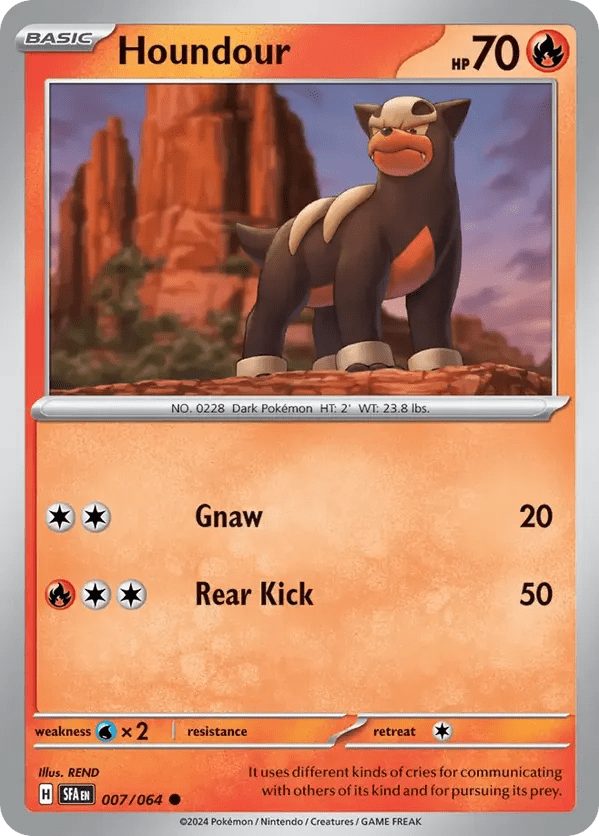 The Pokémon Company Pokémon TCG Houndour ● (7/64) Pokémon TCG - Shrouded Fable - Singles #1 - Pick'Em!