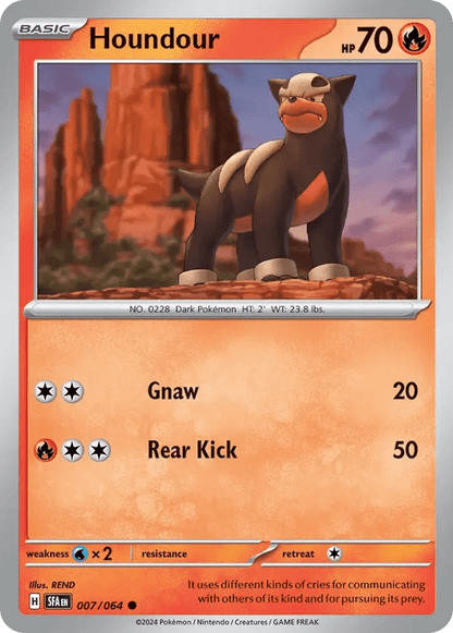 The Pokémon Company Pokémon TCG Houndour ● (7/64) Pokémon TCG - Shrouded Fable - Singles #1 - Pick'Em!