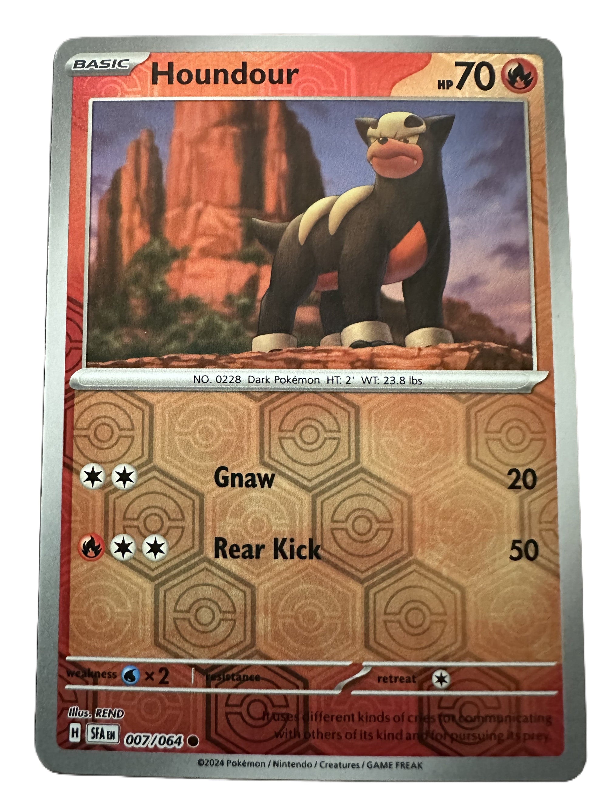 The Pokémon Company Pokémon TCG Houndour Rev Holo ● (7/64) Pokémon TCG - Shrouded Fable - Singles #1 - Pick'Em!