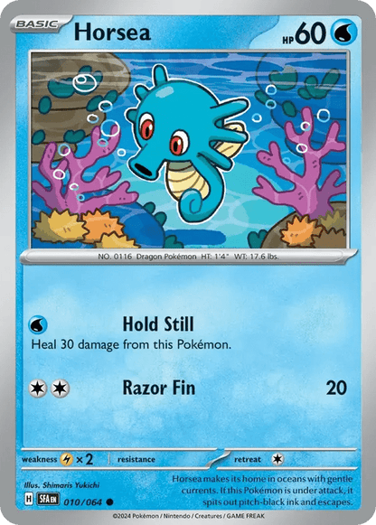 The Pokémon Company Pokémon TCG Horsea ● (10/64) Pokémon TCG - Shrouded Fable - Singles #1 - Pick'Em!