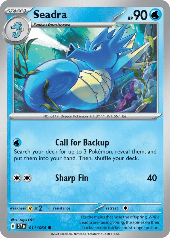 The Pokémon Company Pokémon TCG Seadra ● (11/64) Pokémon TCG - Shrouded Fable - Singles #1 - Pick'Em!
