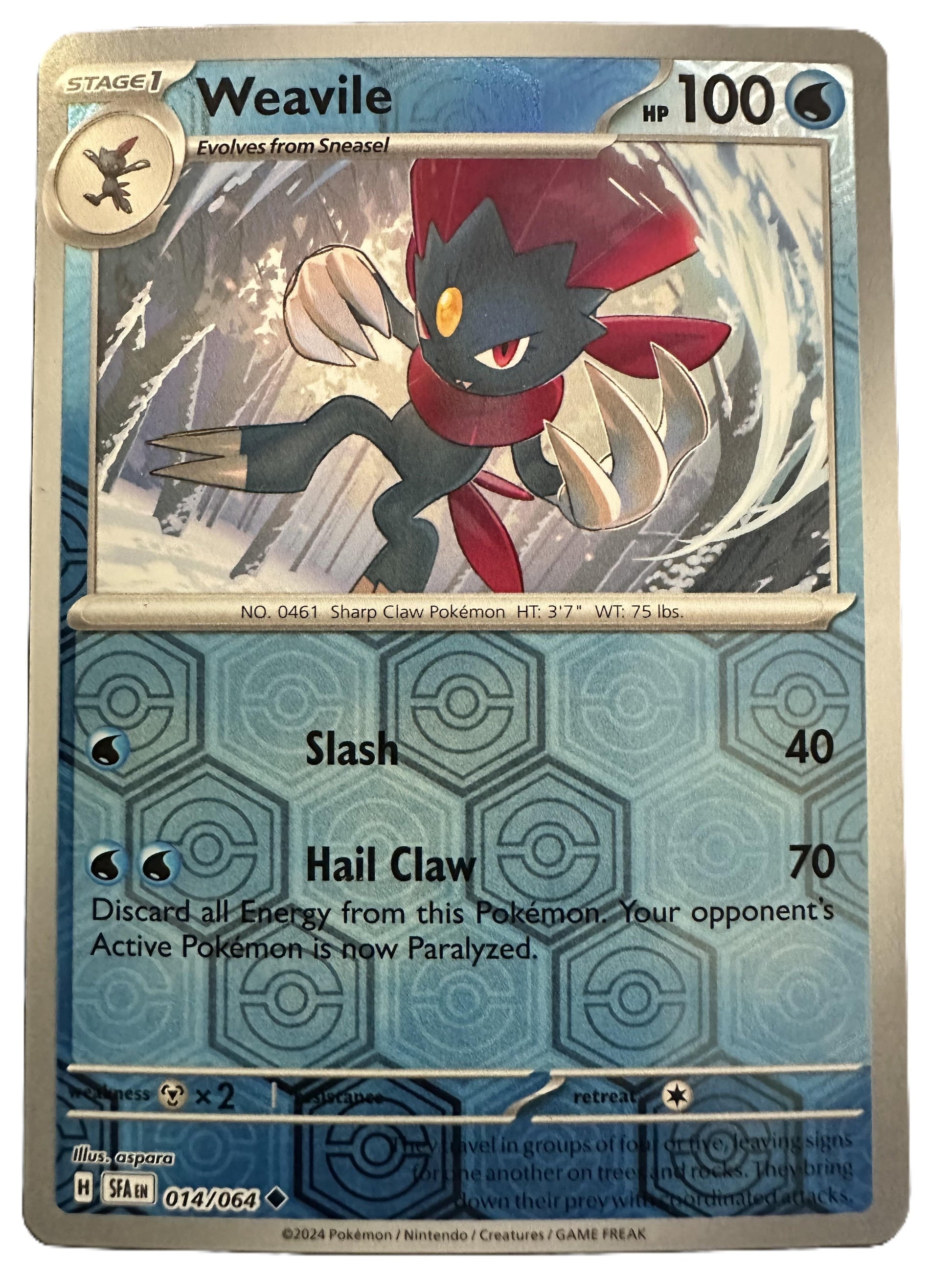 The Pokémon Company Pokémon TCG Weavile Rev Holo ◆ (14/64) Pokémon TCG - Shrouded Fable - Singles #1 - Pick'Em!