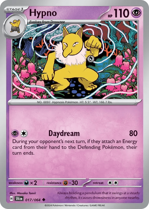 The Pokémon Company Pokémon TCG Hypno ◆ (17/64) Pokémon TCG - Shrouded Fable - Singles #1 - Pick'Em!