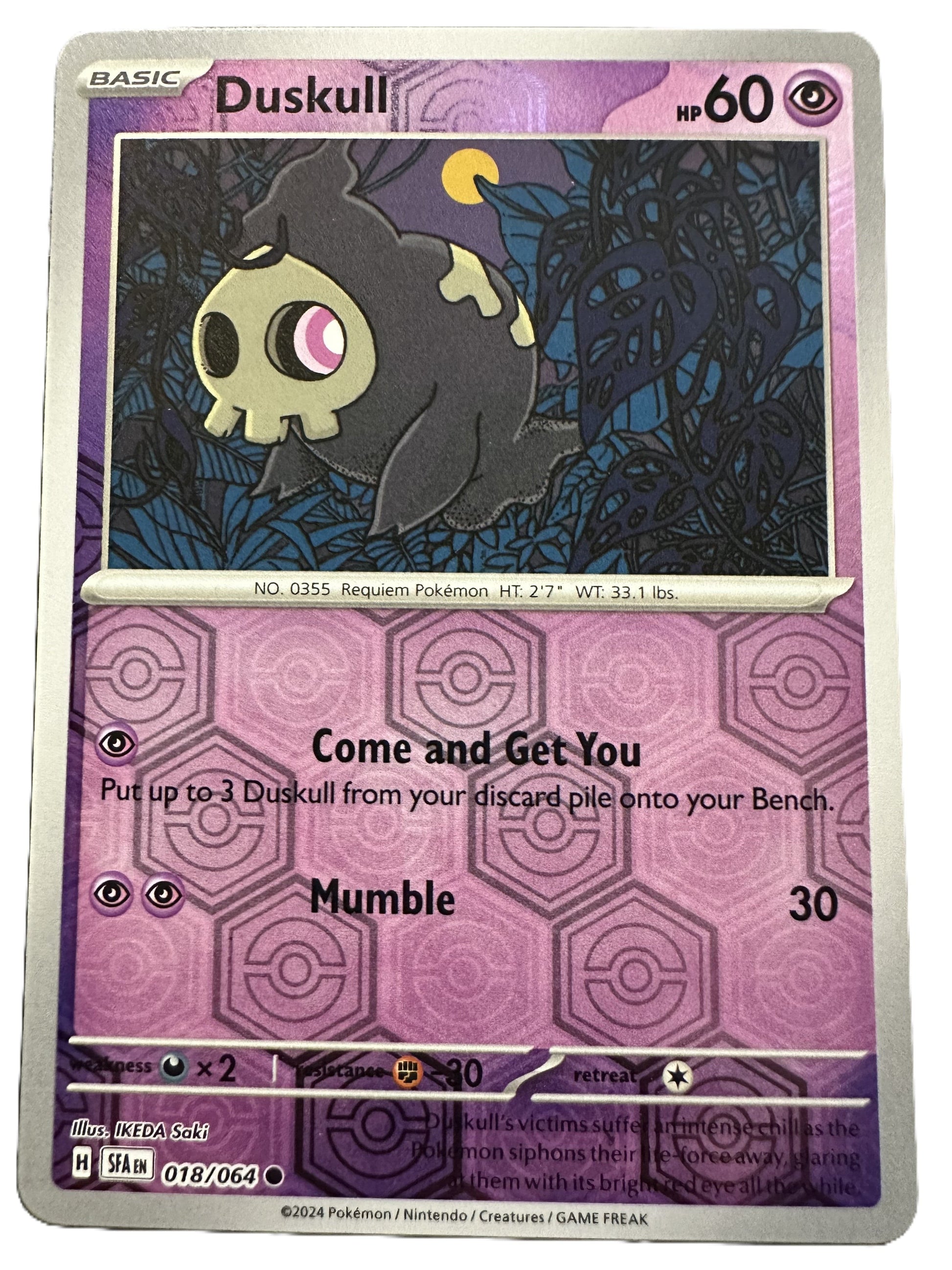 The Pokémon Company Pokémon TCG Duskull Rev Holo ● (18/64) Pokémon TCG - Shrouded Fable - Singles #1 - Pick'Em!