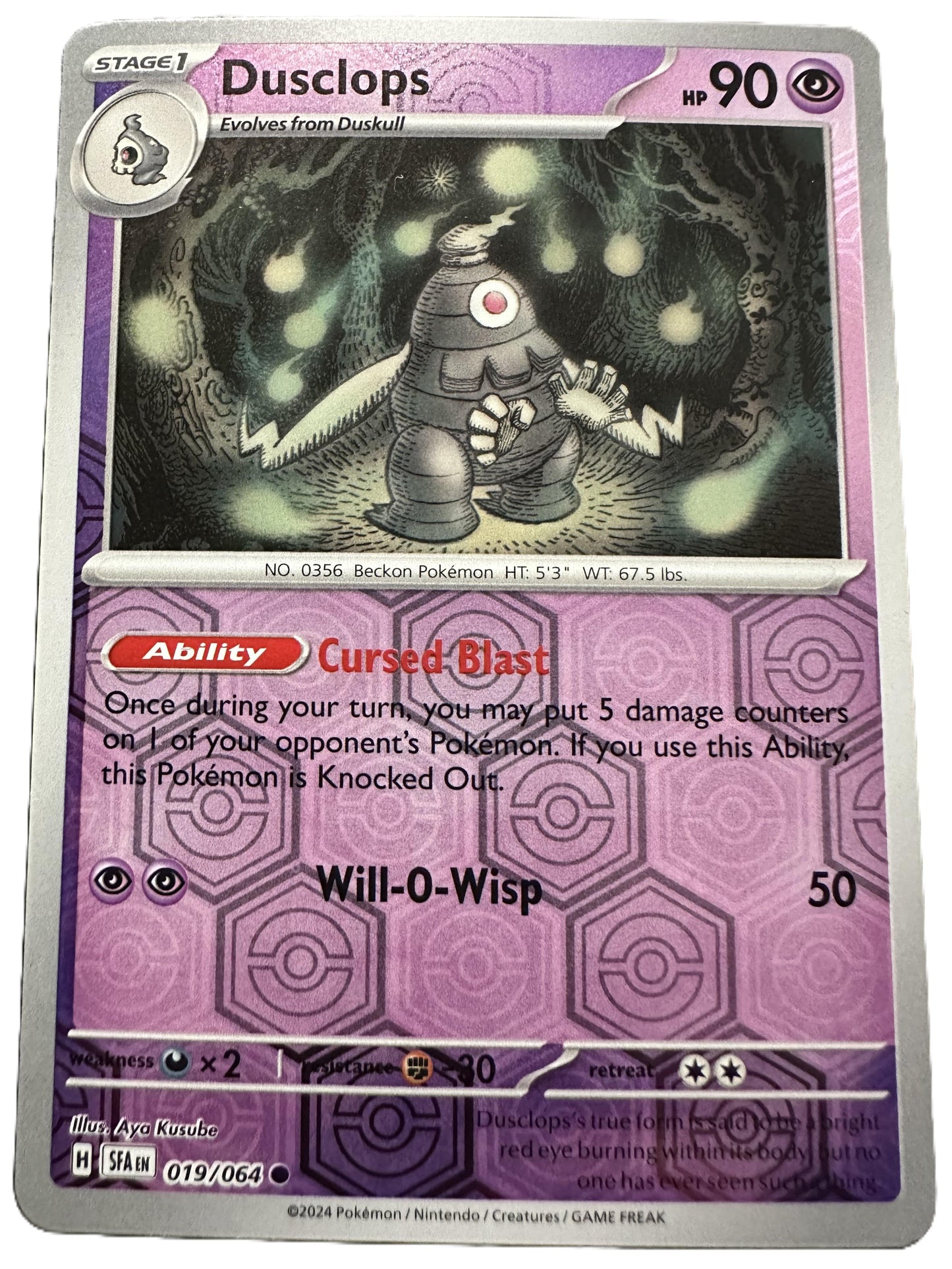 The Pokémon Company Pokémon TCG Dusclops Rev Holo ● (19/64) Pokémon TCG - Shrouded Fable - Singles #1 - Pick'Em!