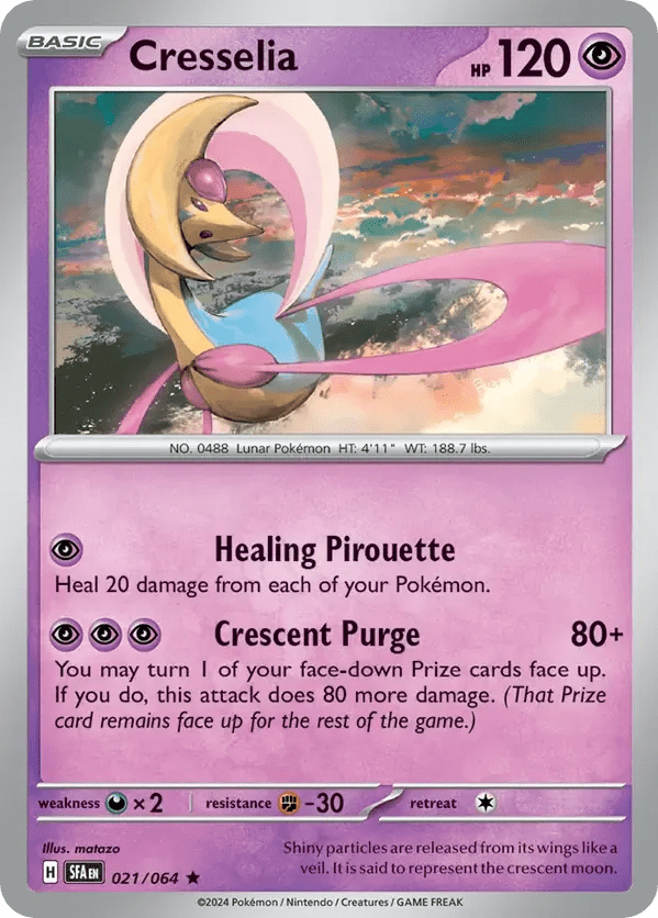 The Pokémon Company Pokémon TCG Cresselia Holo ★ (21/64) Pokémon TCG - Shrouded Fable - Singles #1 - Pick'Em!