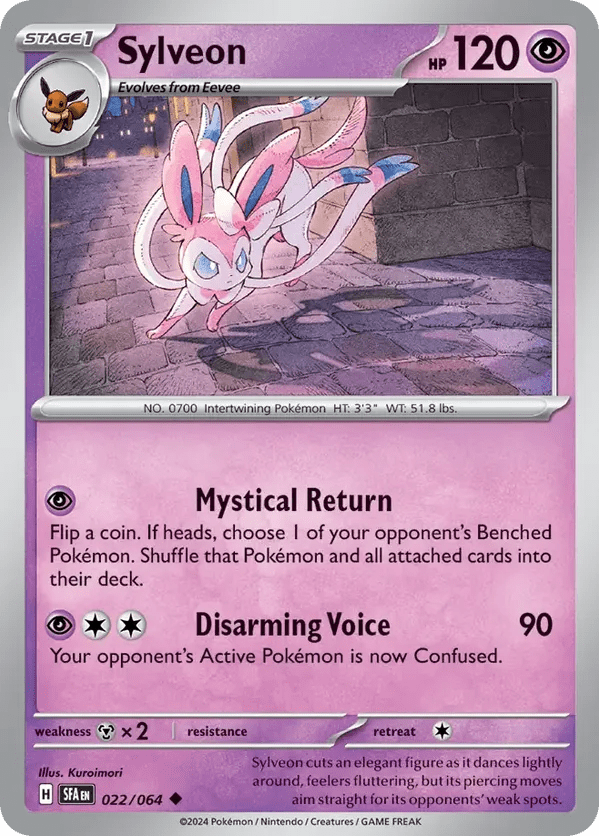 The Pokémon Company Pokémon TCG Sylveon ◆ (22/64) Pokémon TCG - Shrouded Fable - Singles #1 - Pick'Em!