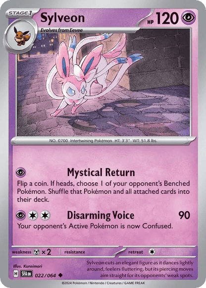 The Pokémon Company Pokémon TCG Sylveon ◆ (22/64) Pokémon TCG - Shrouded Fable - Singles #1 - Pick'Em!