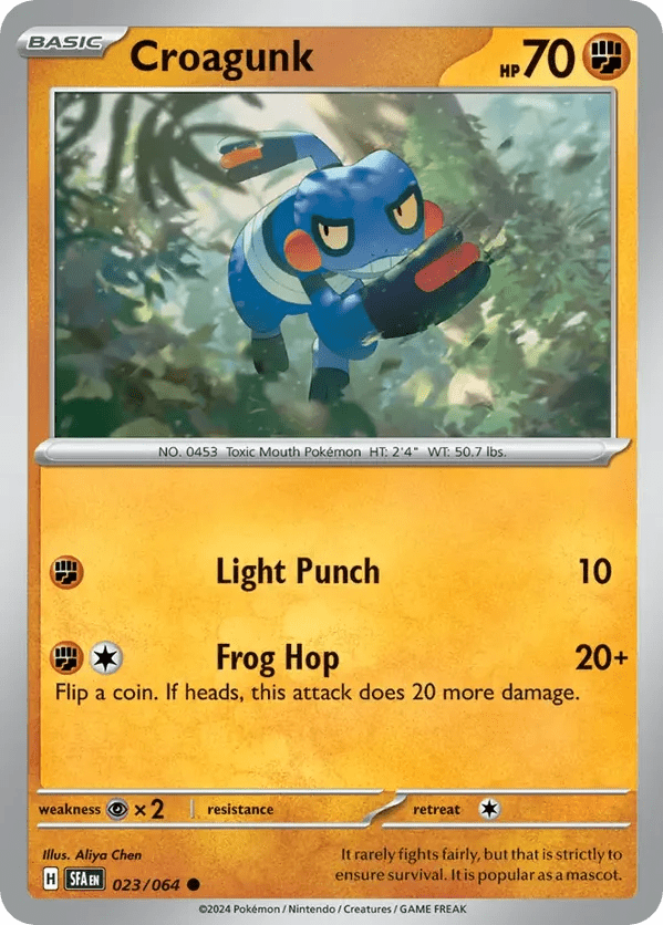 The Pokémon Company Pokémon TCG Croagunk ● (23/64) Pokémon TCG - Shrouded Fable - Singles #1 - Pick'Em!