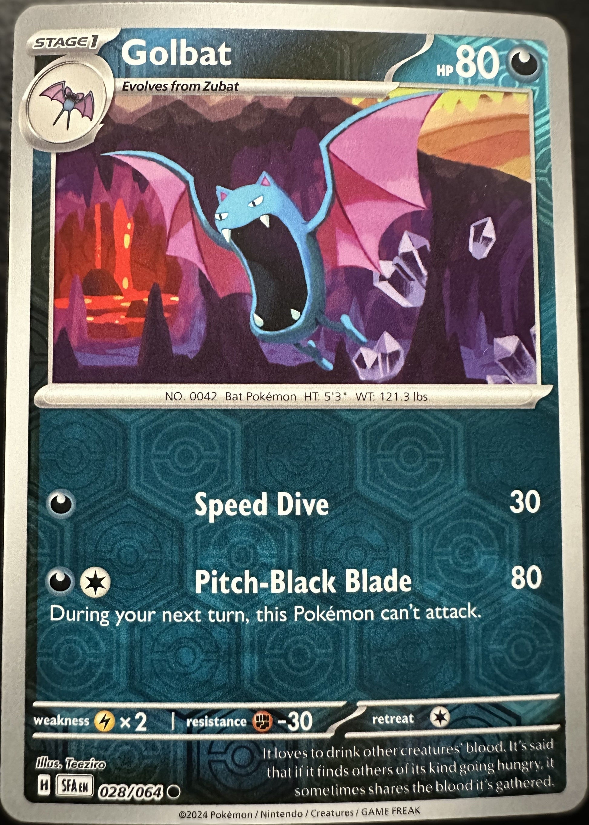 The Pokémon Company Pokémon TCG Golbat Rev Holo ● (28/64) Pokémon TCG - Shrouded Fable - Singles #1 - Pick'Em!