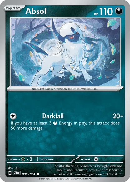 The Pokémon Company Pokémon TCG Absol ● (30/64) Pokémon TCG - Shrouded Fable - Singles #1 - Pick'Em!