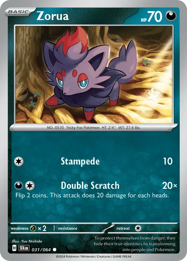 The Pokémon Company Pokémon TCG Zorua ● (31/64) Pokémon TCG - Shrouded Fable - Singles #1 - Pick'Em!