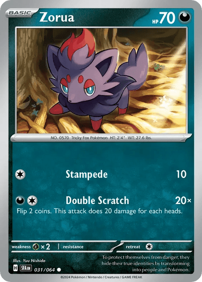 The Pokémon Company Pokémon TCG Zorua ● (31/64) Pokémon TCG - Shrouded Fable - Singles #1 - Pick'Em!