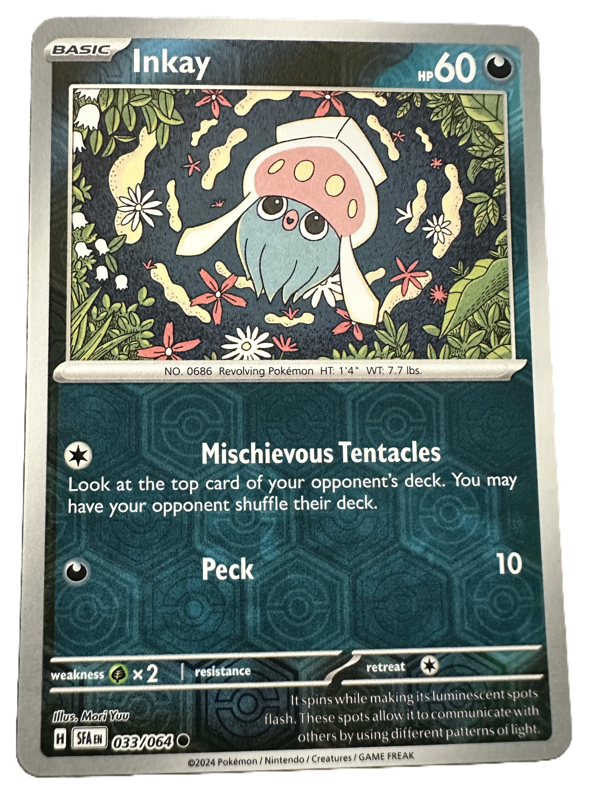 The Pokémon Company Pokémon TCG Inkay Rev Holo ● (33/64) Pokémon TCG - Shrouded Fable - Singles #1 - Pick'Em!