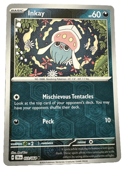 The Pokémon Company Pokémon TCG Inkay Rev Holo ● (33/64) Pokémon TCG - Shrouded Fable - Singles #1 - Pick'Em!