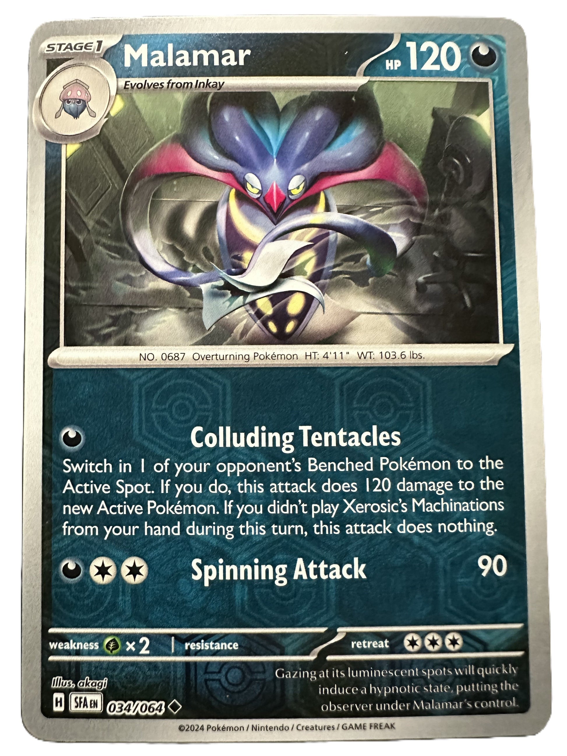 The Pokémon Company Pokémon TCG Malamar Rev Holo ◆ (34/64) Pokémon TCG - Shrouded Fable - Singles #1 - Pick'Em!