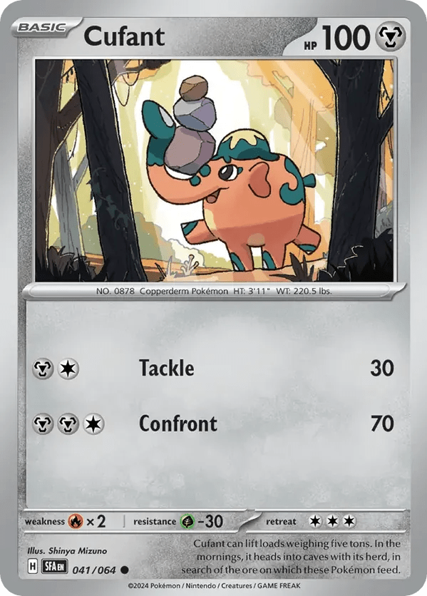 The Pokémon Company Pokémon TCG Cufant ● (41/64) Pokémon TCG - Shrouded Fable - Singles #1 - Pick'Em!