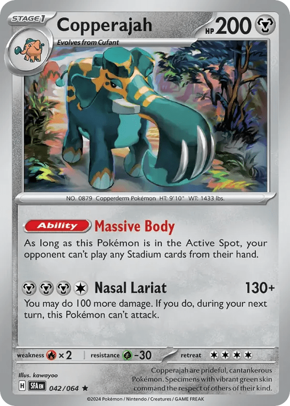 The Pokémon Company Pokémon TCG Copperajah Holo ★ (42/64) Pokémon TCG - Shrouded Fable - Singles #1 - Pick'Em!
