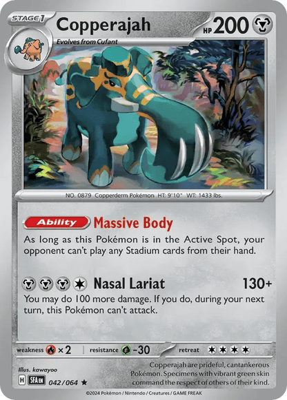 The Pokémon Company Pokémon TCG Copperajah Holo ★ (42/64) Pokémon TCG - Shrouded Fable - Singles #1 - Pick'Em!
