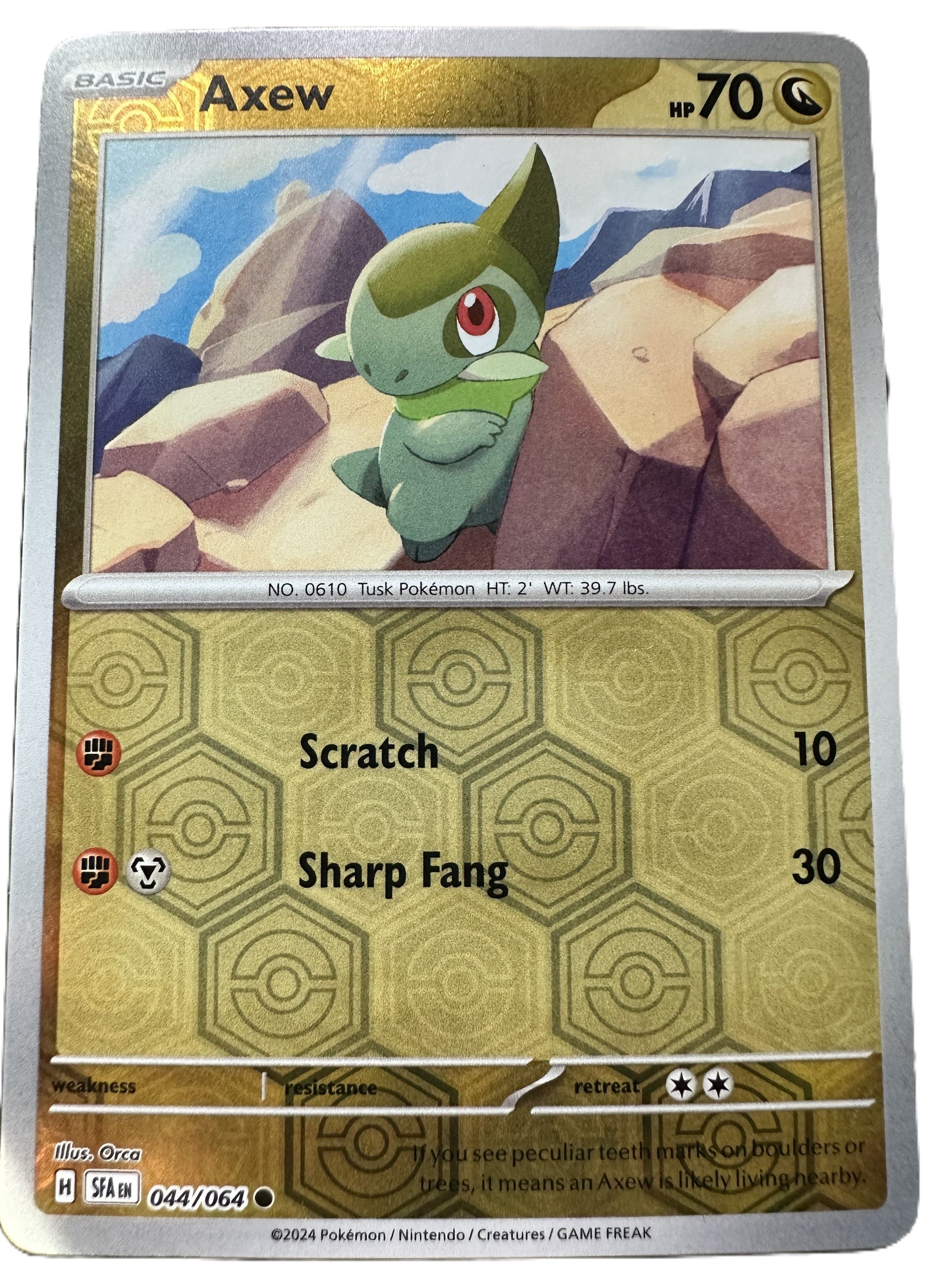 The Pokémon Company Pokémon TCG Axew Rev Holo ● (44/64) Pokémon TCG - Shrouded Fable - Singles #1 - Pick'Em!