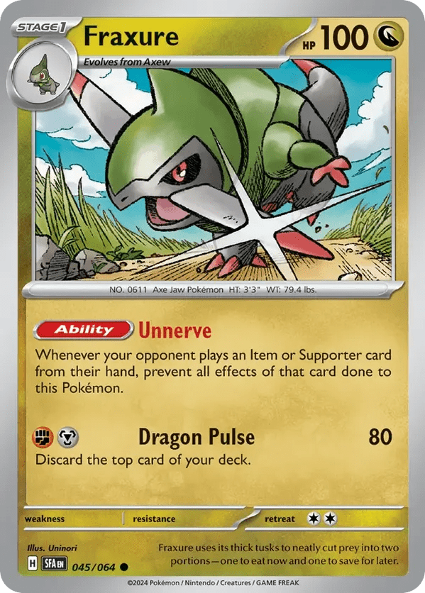The Pokémon Company Pokémon TCG Fraxure ● (45/64) Pokémon TCG - Shrouded Fable - Singles #1 - Pick'Em!